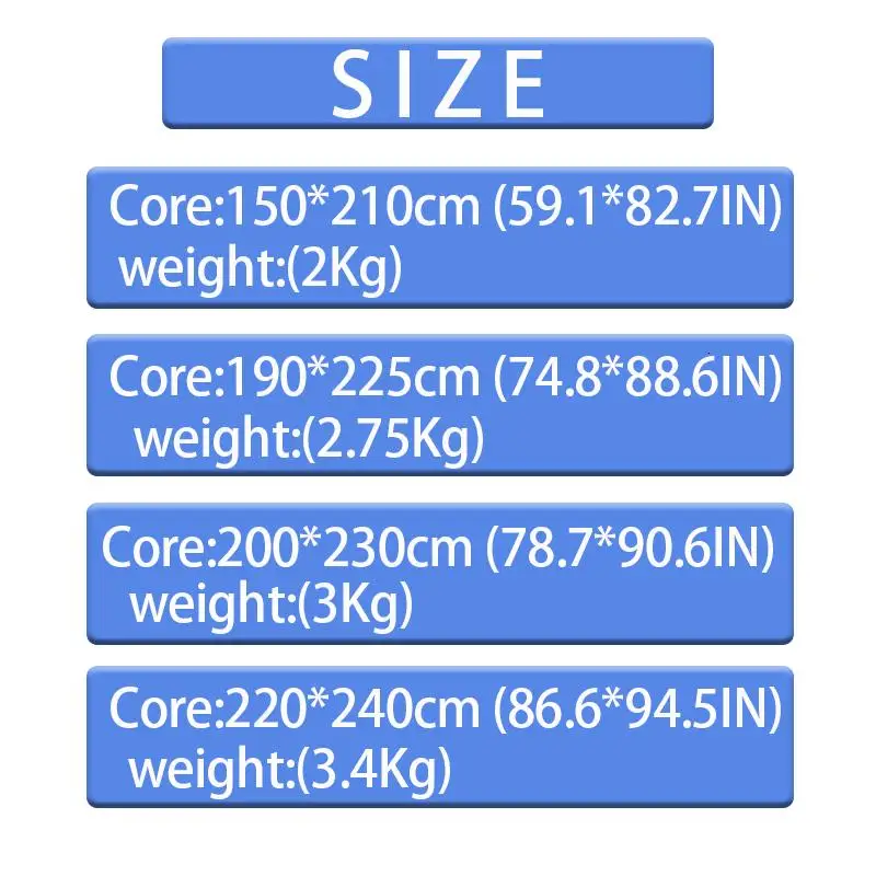 Мягкое и удобное пуховое одеяло размер король хлопок четыре сезона|Стеганые