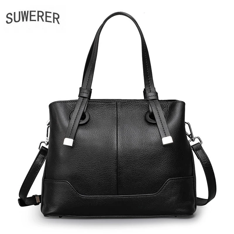 

SUWERER Fashion women famous brand luxury handbags women bags designer real cowhide leather bag Women Genuine Leather handbags
