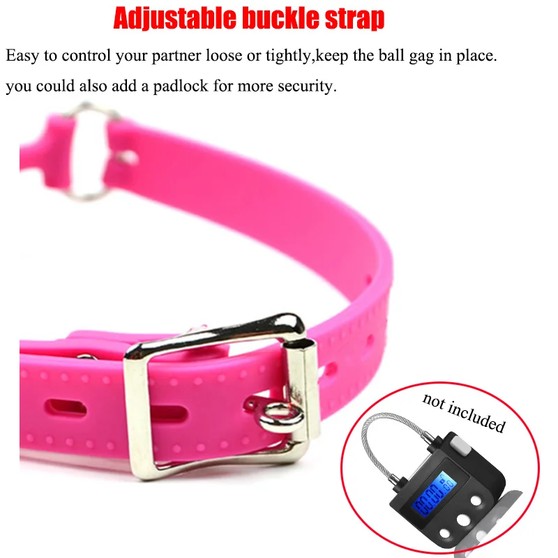 Полностью силиконовый зажим с открытым ртом дышащий шариковый ремешок для