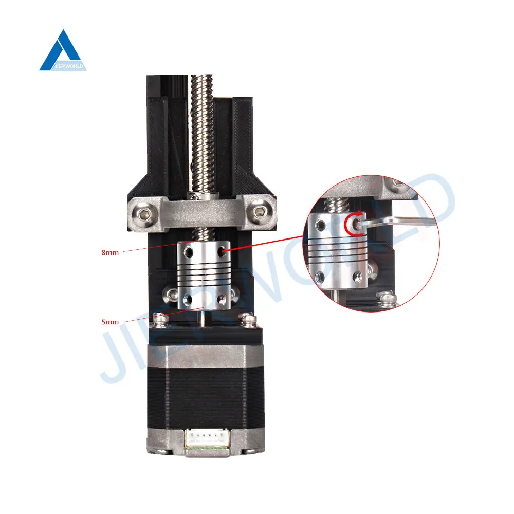 Алюминиевый двигатель с ЧПУ соединительный вал 5 мм 8 гибкая муфта OD 19x25 Прямая