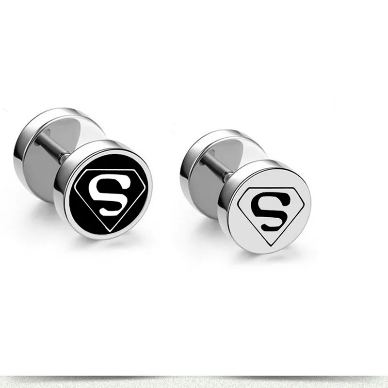 Серьги женские из нержавеющей стали черные серьги подарки для мужчин и женщин