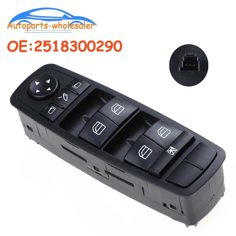 

New Car Power Window Switch For Mercedes-Benz W164 GL320 GL350 GL450 ML320 ML350 ML450 ML500 R Durable 2518300290 A2518300290