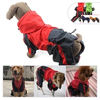large dog raincoat waterproof clothes rain jumpsuit for big medium small dogs golden retriever labrad outdoor pet coat clothing