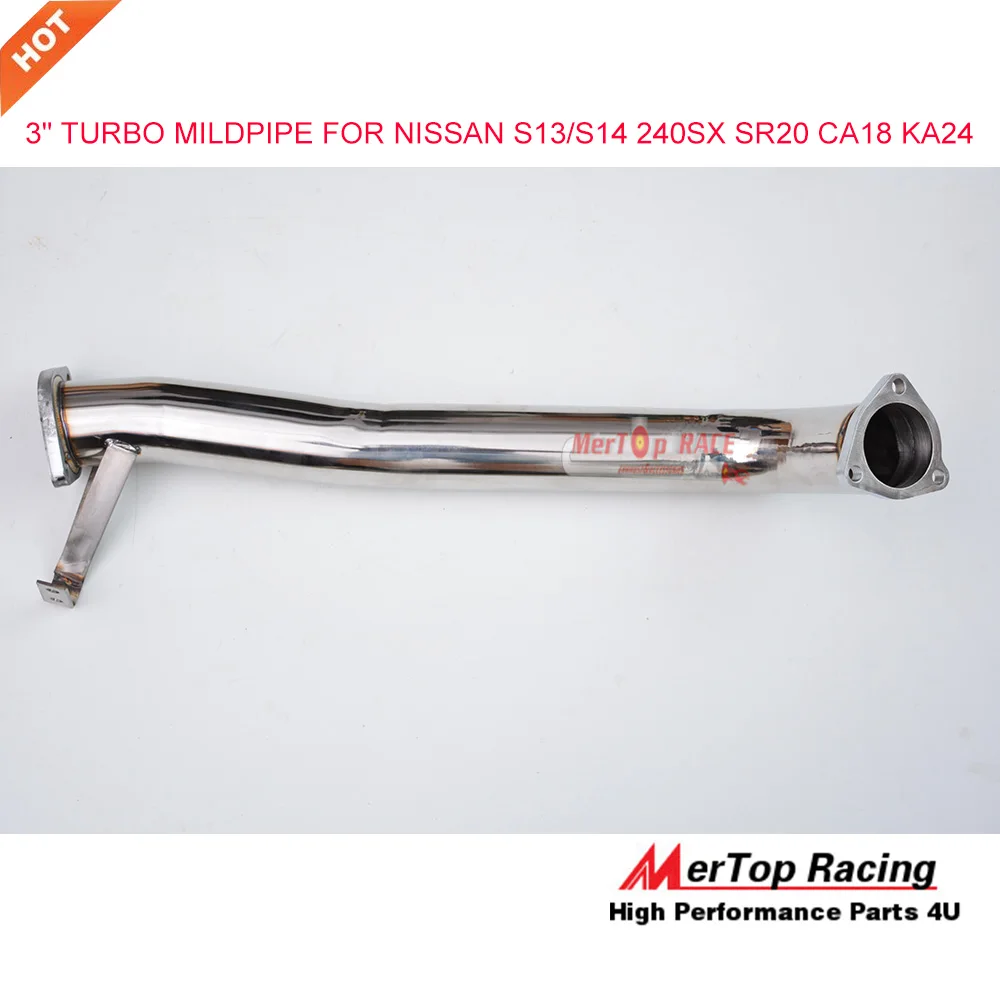MerTop 3 &quotтурбо средней трубы вниз водосточная труба + CATPIPE для S13 S14 240SX SR20 CA18 KA24 |