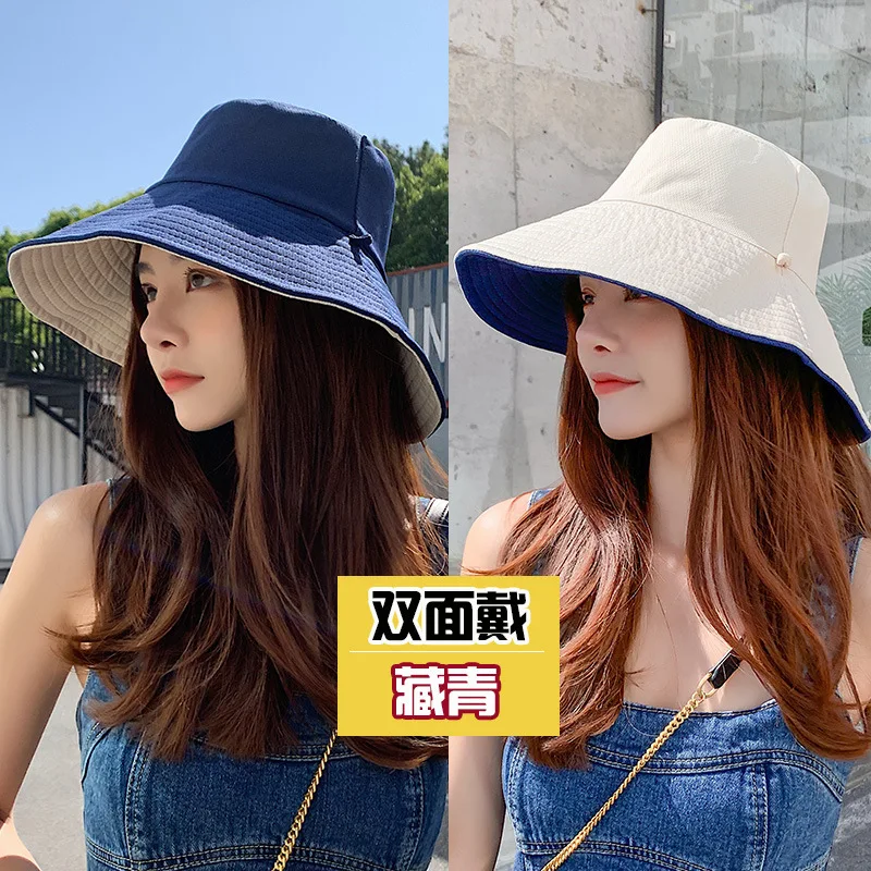 

Summer Women Foldable Bucket Hat Outdoor Sunscreen Cotton Fishing Hunting Cap Men Basin Chapeau Sun Prevent Hats Present