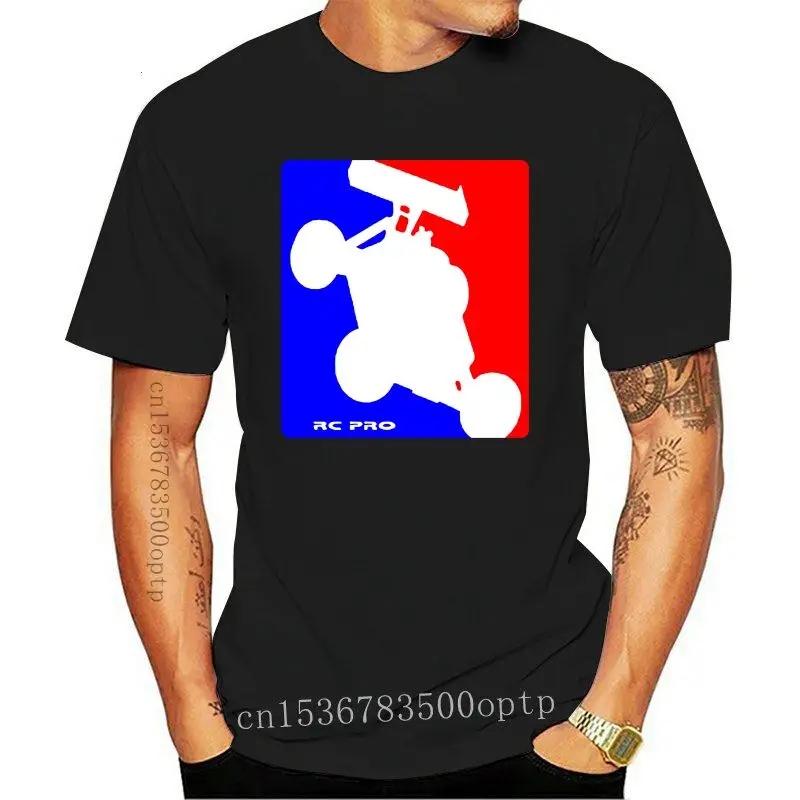 

Новинка, Мужская черная футболка с дистанционным управлением с логотипом Rc Pro, Размер Φ 100%, подарочные футболки для мужчин