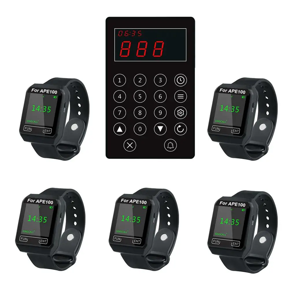 Кухонная система вызова официанта SINGCALL. Шеф-повар позвонит на номер клиента и