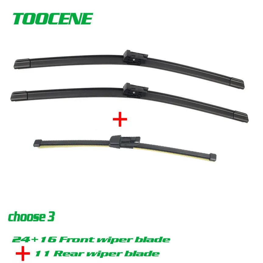 Front And Rear Wiper Blades For VW UP 2011-2015 Auto Windshield Windscreen Car Styling Accessories 24+16+10 | Автомобили и