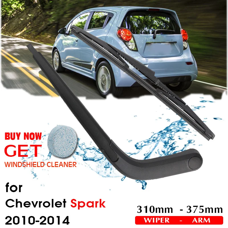 BROSHOO-escobillas de limpiaparabrisas trasero de coche, brazo de limpiaparabrisas trasero para Chevrolet Spark Hatchback (2010-2014), 310mm, estilo automático de parabrisas