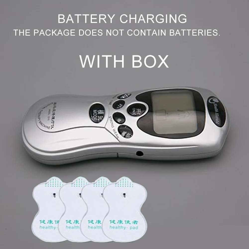 no plug set Меридиановая терапия, импульсный массажер, миостимулятор мышц, электронная машина для похудения, низкочастотный ФИЗИОТЕРАПЕВТИЧЕСКИЙ стимулятор - Цвет: no plug set