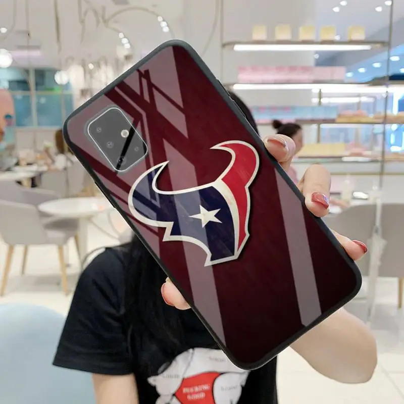 

Houston Texans Phone Case For Samsung S6 7 Edge Plus 8 9 10 Plus Note8 9 10pro 10E S20 Plus Ultra A7 Tempered Glass