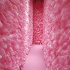 Лидер продаж, розовые страусиные перья 15-2025-3030-35 см, декор для свадьбы, праздника, вечеринки, домашней комнаты, аксессуар сделай сам, 10 шт.