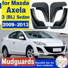 4 шт., Литые Автомобильные Брызговики для Mazda 3 (BL) Axela Sedan 2009-2013, брызговики, брызговики, крыло брызговиков 2010 2011 2012