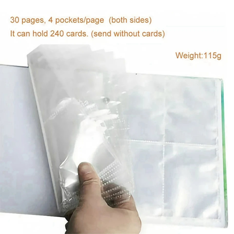 

Pokemon Album Card Book 4 Pocket 240Pcs Display Livre Pokmon Bulbasaur Collections Binder Playing Game Map Holder Folder Toys