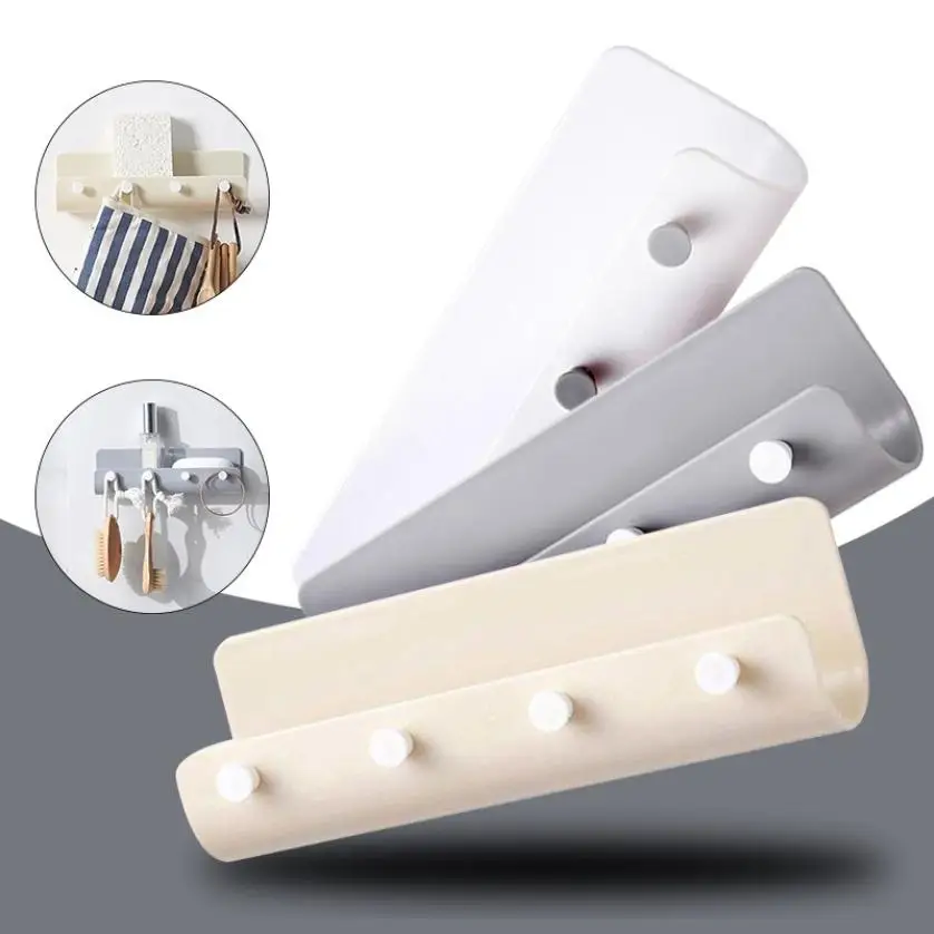 Креативная настенная вешалка для кухни и ванной комнаты крючок ключей хранилище