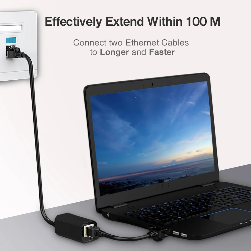 Соединитель RJ45 Cat7 6 Ethernet-кабель сетевой удлинитель Мама-мама адаптер для