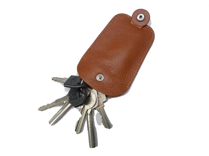 Держатель для ключей blongk из натуральной кожи ультратонкая сумка маленький