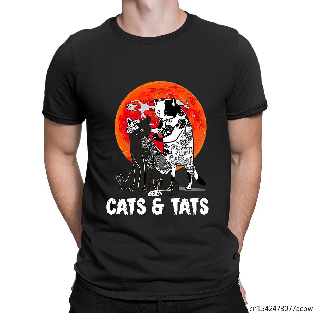

Cats and Tats Cats Smoking Funny Men's T-Shirt