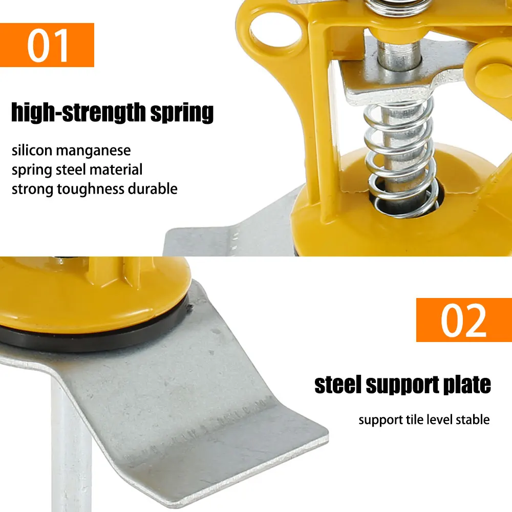 2PCS Stable Ceramic Tile Locator Portable Wall Floor Leveling Regulator Heavy Bearing Labor-saving Pliers Construction Tools
