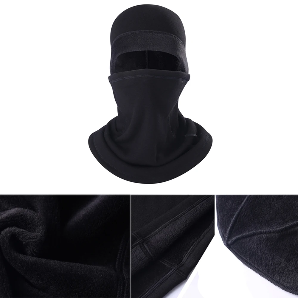 Зимняя черная мотоциклетная маска для лица велосипедная Байкерская уличная