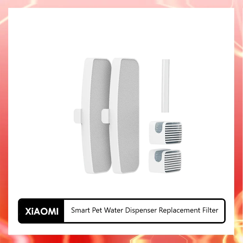 Xiaomi-dispensador de agua inteligente para mascotas, manguera de repuesto con filtro, esterilizaci&oacute;n segura para mascotas, agua potable, gatito, cachorro, perro y gato-0