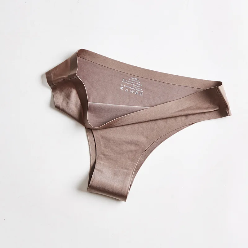 

3pcs xiaomi women's ice silk thong comfortable, skin-friendly breathable sports panties sexy large size ladies fitness briefs