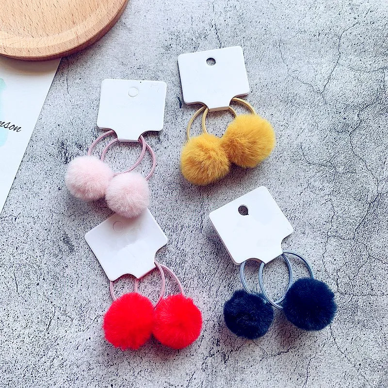 Детские эластичные резинки для волос с шариками девочек ясельного возраста