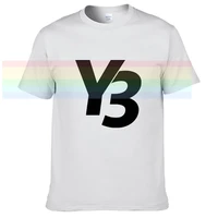 y3 yohji yamamotos classic signature t shirt for men limitied edition mens black brand cotton tees amazing short sleeve topsn16