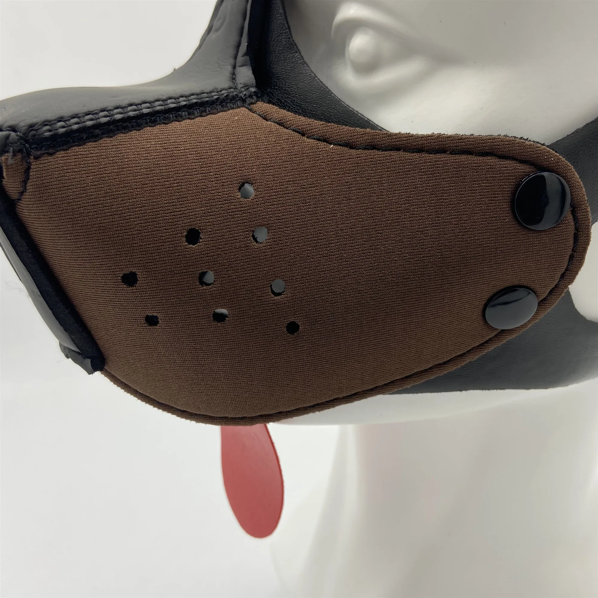 10 цветов регулируемая модная латексная мягкая Фетиш-маска для косплея собаки со