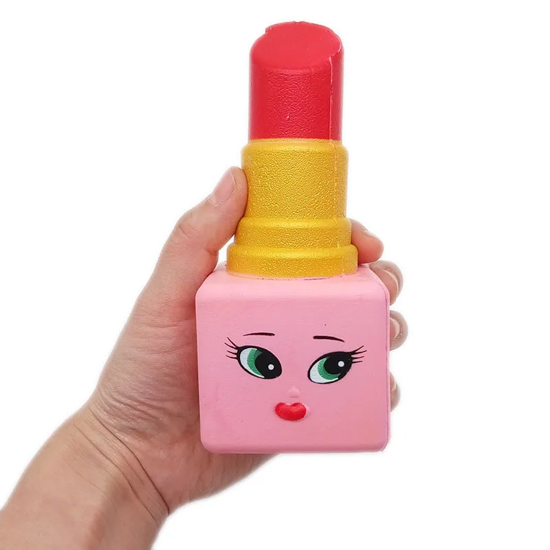 

Lipstick Squishy Women Lipstick Squishi Cute Slow Rising Soft Antistress Kids Child Stress Relief Toy Squeeze Scented Toys Gifts