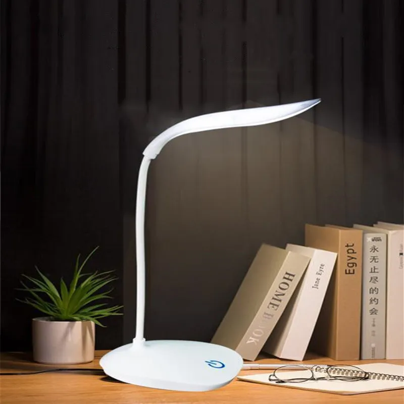

USB Recharge Powered Table Light Desk Lamp Foldable Dimmable Touch Table LED Night Light Touch Dimming Portable Reading Lamp