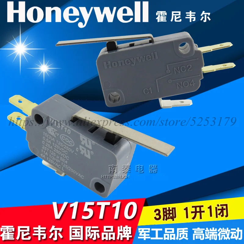 5 шт. HONEYWELL Оригинальный Новый Микропереключатель с длинной ручкой V15T10 10A - купить