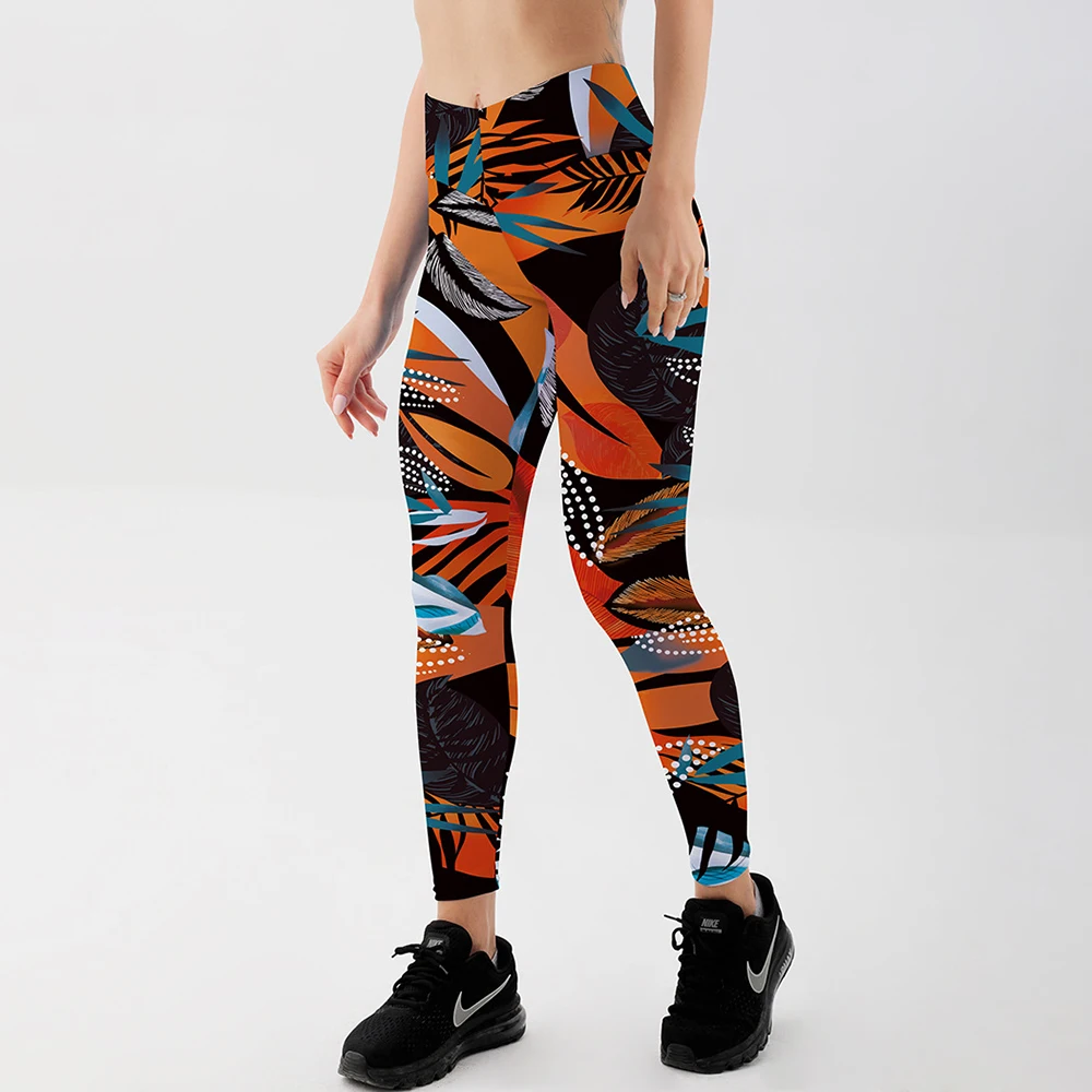 

Printed Leggings Women Yoga Pants High Waist Push Up Running Tights Squat Proof Jogging Fitness Sports Leggins Gym Workout Pants