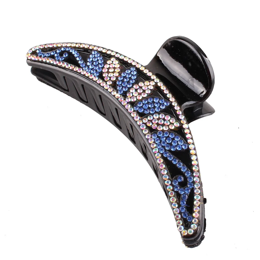 

Заколки для волос женские, в стиле ретро, с кристаллами, цветами, бананами, заколка для волос со стразами