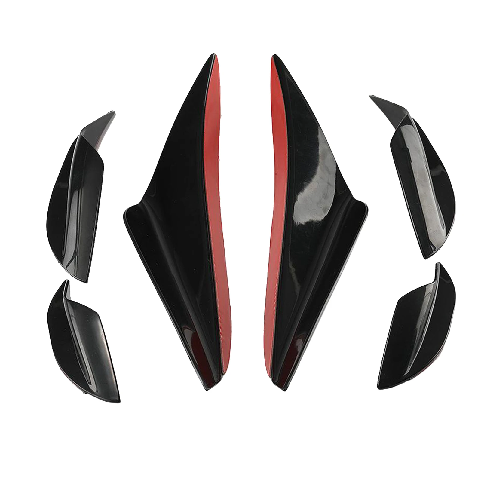 Универсальные плавники для переднего бампера автомобиля 6 шт. сплиттер губ