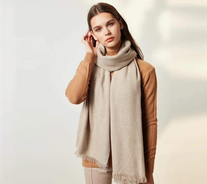 

Korean Wool Lady Scarf in Autumn and Winter of 2019,Winter British Checker Heating Lady's Scarf Cashmere Shawl scarf women
