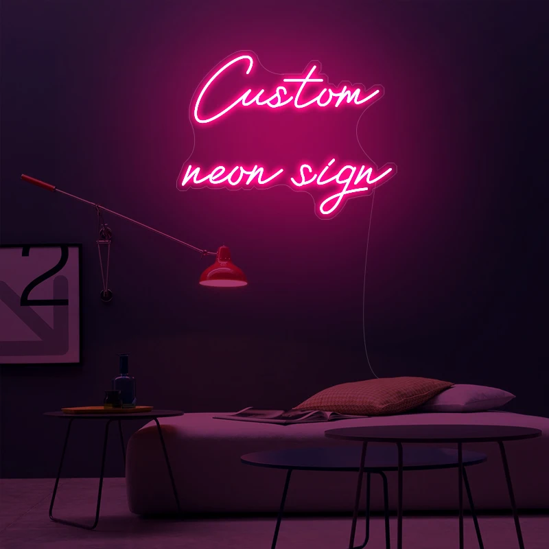 Custom Neon Sign Custom LED Signs For Bar Pub Store Business Plaque Luminescent Neon Sign board Wedding Home Room Wall Decor