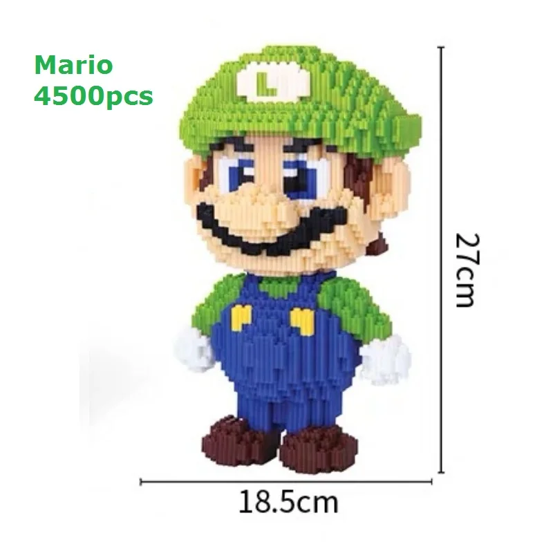 Супер Марио большой размер DIY блоки микро мультфильм строительные игрушки Juguetes 3D