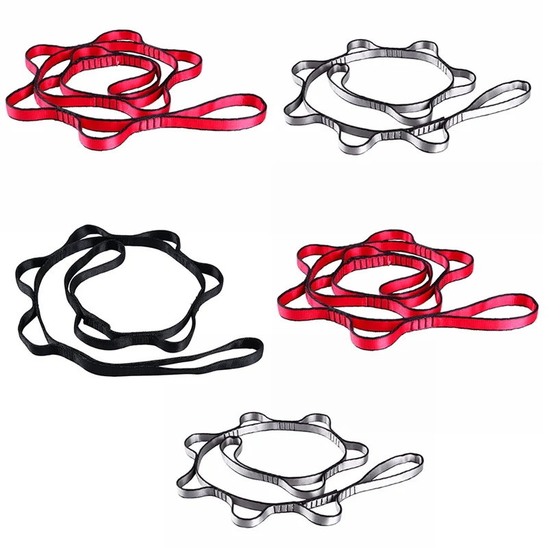 

Hammock Extension Belt Stretch Double Layer Belt Bearing Capacity 23KN Climbing Chrysanthemum Hammock Strap Rope