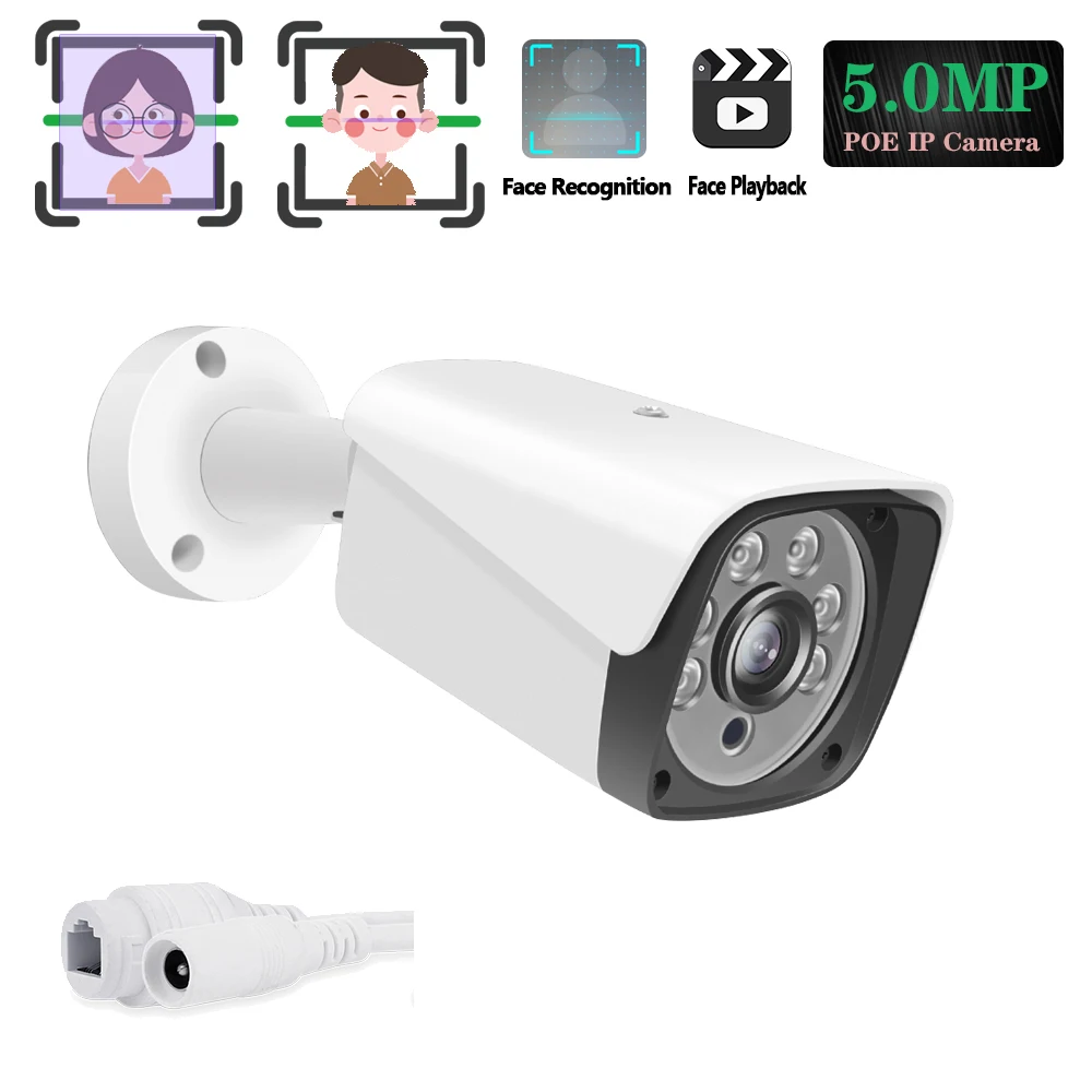 Новейшая Популярная HD 5MP 6pcs Array IR LED фотофильтр дневное/ночное видение POE IP камера