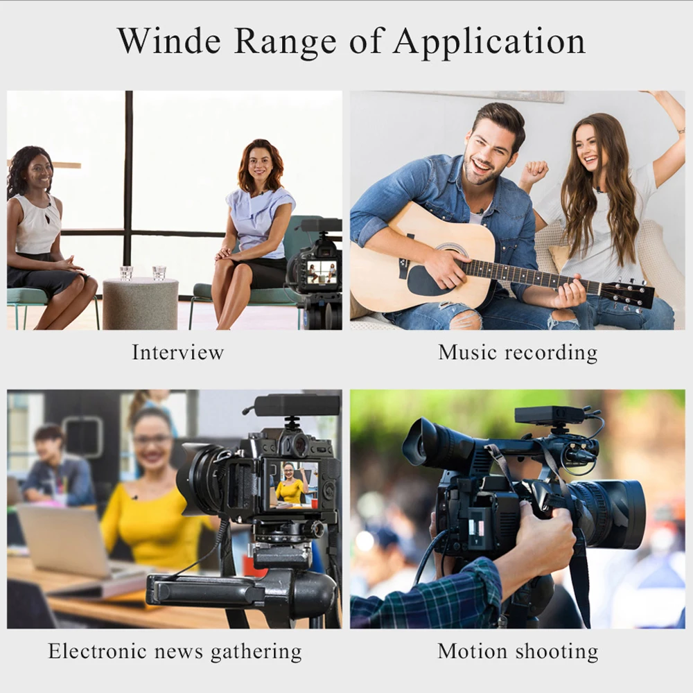 Профессиональная двухканальная Беспроводная система микрофона Lavalier для Canon Nikon