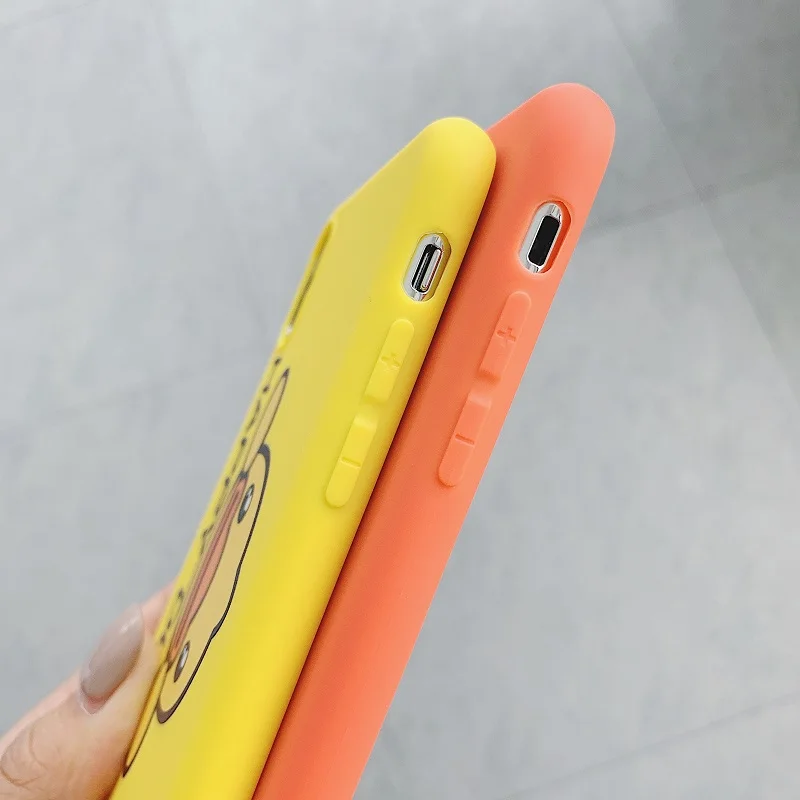 Забавная маленькая Желтая утка чехол для телефона iPhone 7 8 Plus TPU силиконовая задняя