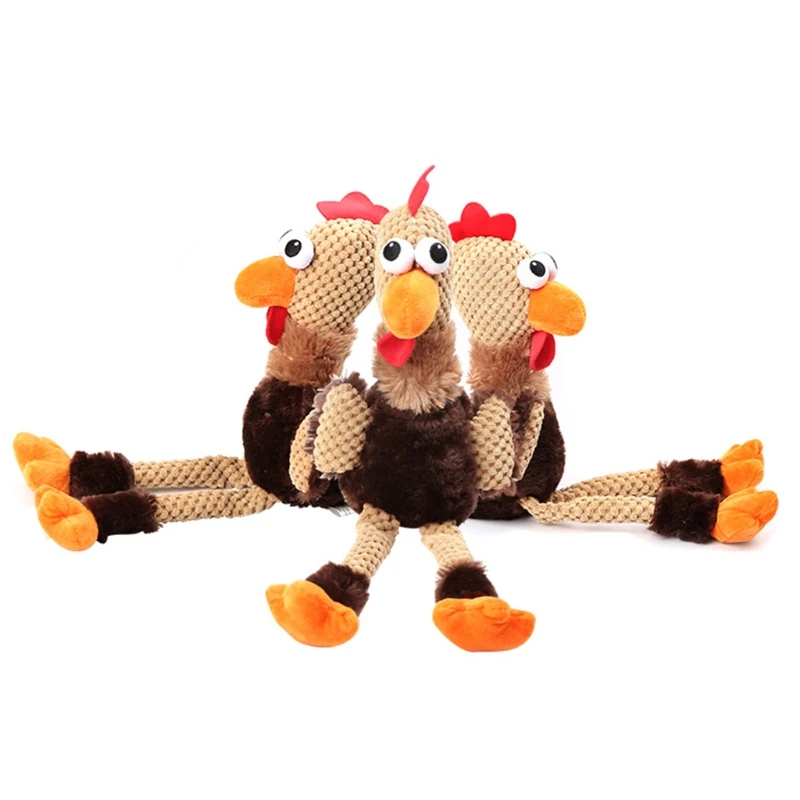 Игрушка для жевания в виде курицы и собаки мягкая игрушка-пищалка щенка | Дом сад