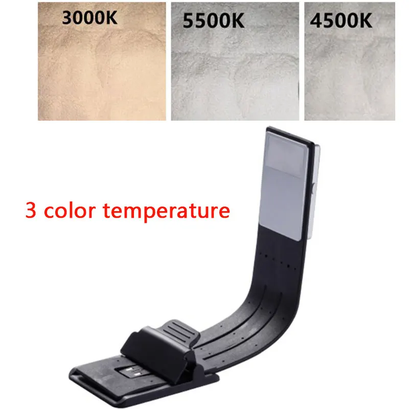 3 color temperature Перезаряжаемая электронная книга светодиодный светильник для Kindle paper USB Led power Bank лампа для чтения 4 интенсивности светильник ing гибкий E-read книжный светильник - Испускаемый цвет: 3 color temperature