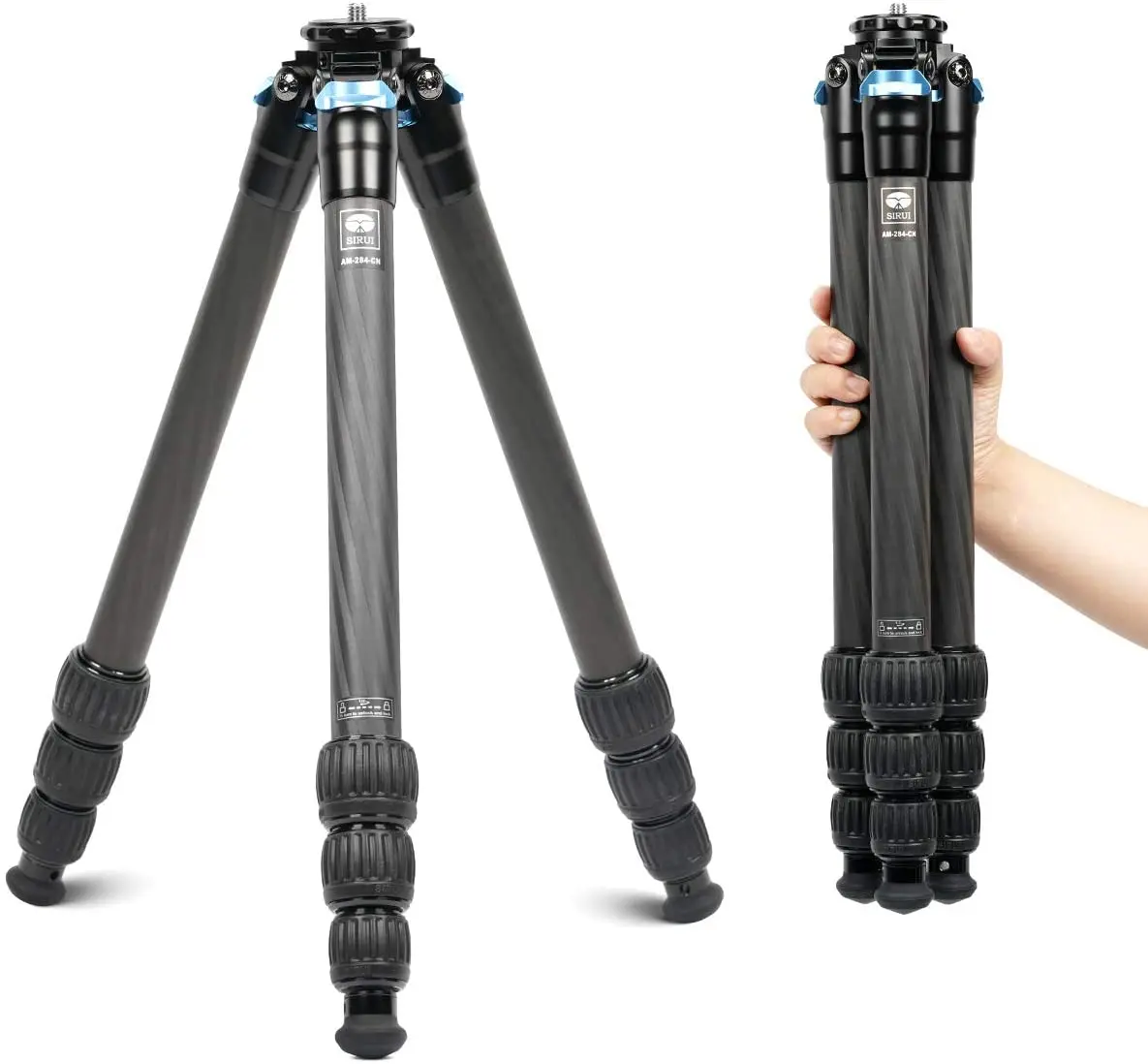 

SIRUI AM-284 Travel Tripod Professional Photography Carbon Fiber Camera tripod 4 Leg Sections Twist Leg Locks Tripod with
