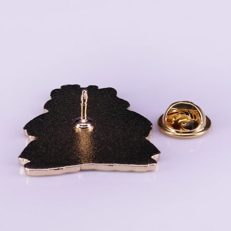 Эмалированный значок с изображением кошки-самурая брошка мультфильм | Украшения