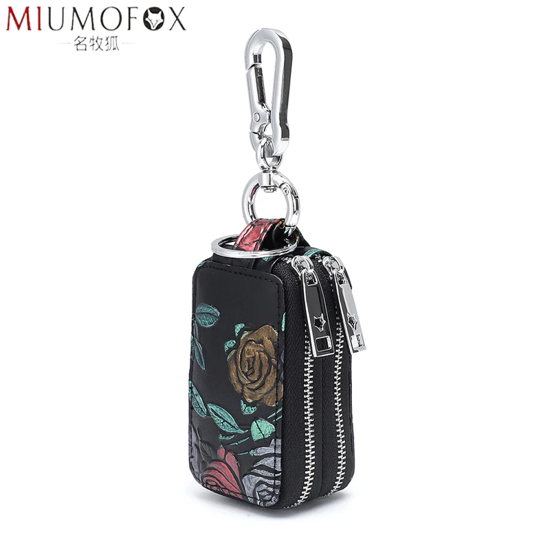 Чехол для автомобильных ключей женская сумка большой вместимости из натуральной