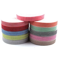 10yardslot wave print foe elastic for headband practical soft diy ribbon hair accessories 11 colors headwear for knot hair ties