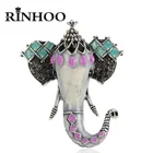 Rinhoo Симпатичные эмалевые броши в форме слона, искусственные животные, слон, булавки для женщин, детей, шарф, одежда, ювелирные изделия