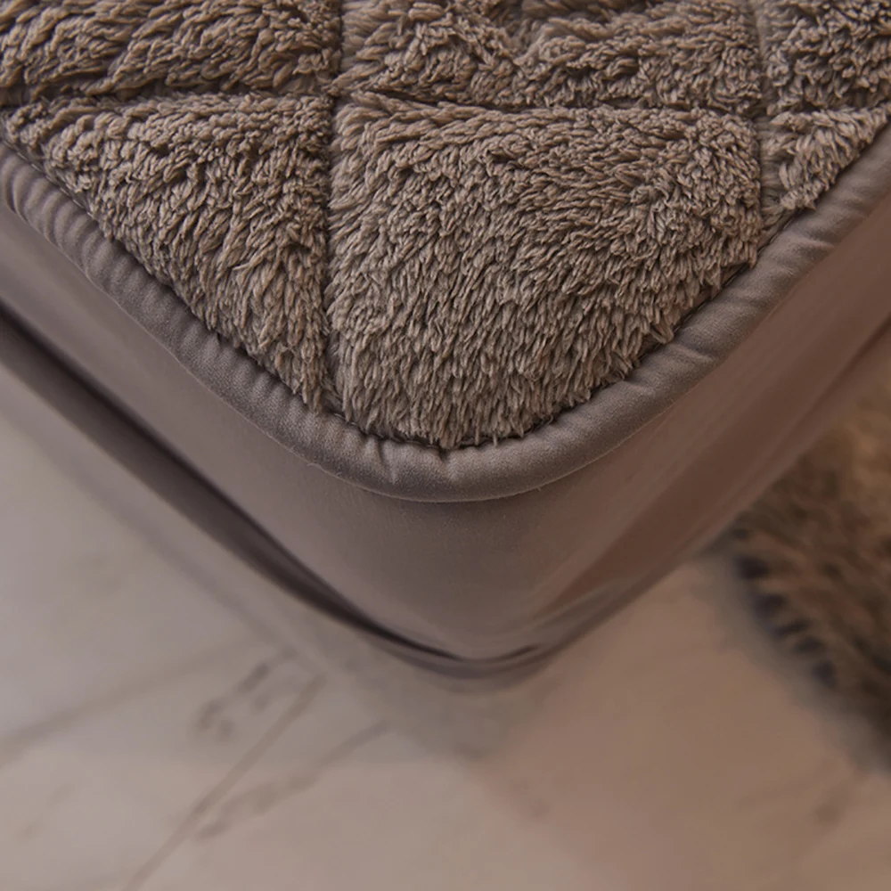 

Winter Super Warm Berber Fleece Elastic Fitted Sheet Quilt Cover Bed Cover Suitable For King Size